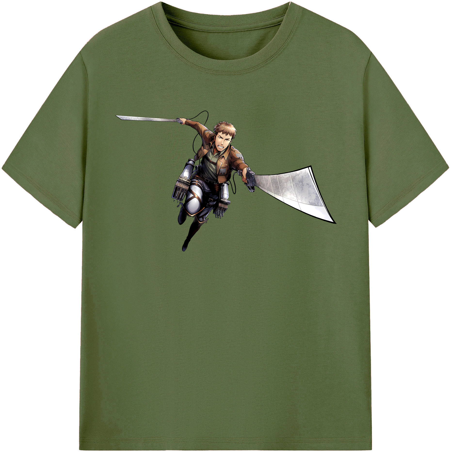 （画像用） 進撃の巨人 Attack on Titan 綿100％半袖Tシャツ（フロントプリント）